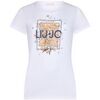 T-shirt Liu Jo T-shirt avec imprim&eacute; et strass Blanc
