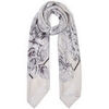 Echarpe Liu Jo Grand foulard &agrave; fleurs Noir
