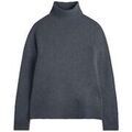 Pull sur Grenoble : Pull Ecoalf Pull Caqui col montant en laine recycl&eacute;e Vert