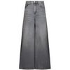 Jeans flare / larges Liu Jo Jean super &eacute;vas&eacute; &agrave; taille haute Gris