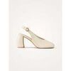 Chaussures escarpins Vanessa Wu Escarpins slingbacks &agrave; talon demi-lune LUNA Loop Beige