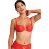 Maillots de bain Selmark Haut maillot de bain pr&eacute;form&eacute; armatur&eacute; SOLSTICE Mare Orange