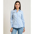 Chemises sur Grenoble : Chemise Patrizia Pepe Chemise ray&eacute;e en popeline pour femme Bleu