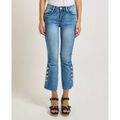 Jeans sur Grenoble : Jeans 3/4 & 7/8 Denny Rose Jean Femme Flare Cropped