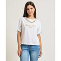 Tee-shirts sur Grenoble : T-shirt Denny Rose T-Shirt Femme avec Collier Appliqu&eacute; Blanc