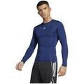 T-shirt adidas T-shirt Techfit &agrave; manches longues Bleu Grenoble