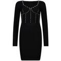 Robes sur Grenoble : Robe courte Liu Jo Robe en maille avec broderies bijoux