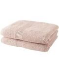 Accessoires sur Grenoble : Serviettes et gants de toilette Today Serviettes de bain Essential lot de 2 50x90 cm Rose