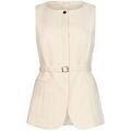 Vestes sur Grenoble : Veste Liu Jo Veste sans manches &agrave; ceinture Beige