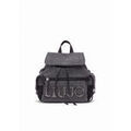 Sac a dos Liu Jo Sac &agrave; dos en denim avec logo Gris