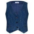 Gilet Liu Jo Gilet en toile denim avec strass Grenoble