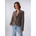 Vestes sur Grenoble : Veste Liu Jo Blazer slim en tissu m&eacute;lang&eacute; Marron