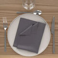 Cuisine & Art de la table sur Grenoble : Serviettes de table Soleil D'Ocre Alix Gris 40x40 cm. . Maison & D&eacute;co> Serviettes de table.