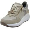 Baskets basses Lumberjack Femme Basket, Compens&eacute;, Lacets et Zip - 9223 Beige