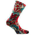 Chaussettes sur Grenoble : Chaussettes Kindy Mi-chaussettes imprim&eacute;es Coeurs Viscose de bambou Rouge