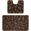 Tapis de bain Rugsx Ensemble de salle de bain deux pi&egrave;ces 60x100 cm Marron 60x100 cm. . Maison > Tapis de bain.