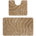D&eacute;coration sur Grenoble : Tapis Rugsx Ensemble de salle de bain deux pi&egrave;ces 60x100 cm Beige 60x100 cm. . Maison & D&eacute;co > Tapis.