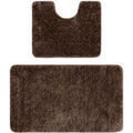 Tapis de bain sur Grenoble : Tapis de bain Rugsx Ensemble de salle de bain deux pi&egrave;ces 60x100 cm Beige 60x100 cm. . Maison > Tapis de bain.