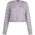 Gilets sur Grenoble : Gilet Liu Jo Cardigan ajour&eacute; Gris