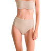 Maillots de bain Lisca Bas maillot slip de bain &eacute;chancr&eacute; taille haute CALVI Beige