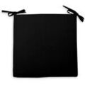 Linge de maison sur Grenoble : Galettes de chaise Soleil D'Ocre Alix Noir 40x40 cm. . Maison & D&eacute;co> Galettes de chaise.