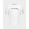 T-shirt enfant Trussardi T-shirt gar&ccedil;on avec logo frontal Blanc
