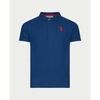Polo enfant Trussardi Polo gar&ccedil;on en coton avec logo Bleu