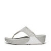 Tongs FitFlop LULU SHIMMERLUX TOE - POST SANDALS Argent&eacute;