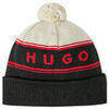 Bonnet HUGO Bonnet XLOGON color block avec logo et pompon
