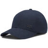 Casquette BOSS Casquette en serg&eacute; de coton avec des rayures caract&eacute;ristique Bleu