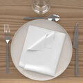 Serviettes de table Soleil D'Ocre Alix Blanc 40x40 cm. . Maison & D&eacute;co> Serviettes de table. Grenoble