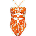 Maillots de bain sur Grenoble : Maillots de bain Lisca Maillot de bain une pi&egrave;ce &eacute;chancr&eacute; sans armatures ASWAN Orange