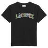 T-shirt enfant Lacoste T-shirt en coton brod&eacute; confortable respirant et styl&eacute; LACOST Noir
