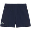 Short Lacoste Short Sport en Taffetas Diamant&eacute; L&eacute;ger avec Taille &Eacute;lastiqu Bleu