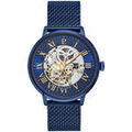 Hommes sur Grenoble : Montre Pierre Lannier Montre Homme AUTOMATIC Bleu Acier milanais Bleu