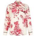 Chemise Liu Jo Chemise en satin imprim&eacute; Rouge Grenoble