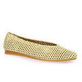 Chaussures d&eacute;contract&eacute;es femme sur Grenoble : Ballerines Impact Ballerines cuir lamin&eacute; Argent&eacute;
