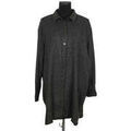 Chemises sur Grenoble : Chemise S&eacute;zane Robe anthracite Noir