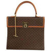 Sac &agrave; main C&eacute;line Sac &agrave; main en cuir marron Marron