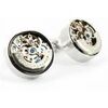 Boutons de manchettes Tony & Paul Boutons de manchette m&eacute;canisme de montre Th&ocirc;nex Gris argent Argent&eacute;