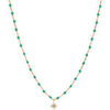 Collier Orusbijoux Collier Argent Dor&eacute; &eacute;toile En Zirconium Blanc Et Perles Dor&eacute;