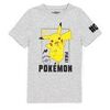 T-shirt enfant Pokemon Pikachu T-shirt &agrave; manches courtes Gris