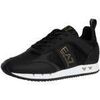 Baskets basses Emporio Armani EA7 Baskets &agrave; logo en maille de carbone Noir