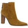 Bottines Vidi Studio Boots cuir velours tabac