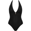 Maillots de bain Lisca Maillot de bain une pi&egrave;ce pr&eacute;form&eacute; dos nu sans armatures Noir
