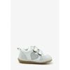 Baskets basses enfant benjie Myrtille c?ur Premiers pas Blanc Paillettes argent Blanc