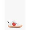 Baskets basses enfant benjie Myrtille c?ur Barefoot Premiers pas Blanc Rouge noir Blanc