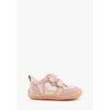 Baskets basses enfant benjie Myrtille c?ur Barefoot Premiers pas Rose Bronze Rose