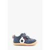 Baskets basses enfant benjie Myrtille logo Barefoot Premiers pas Bleu marine Blanc