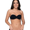 Maillots de bain Luna Splendida Haut maillot de bain bandeau pr&eacute;form&eacute; BLUE SENSE Noir